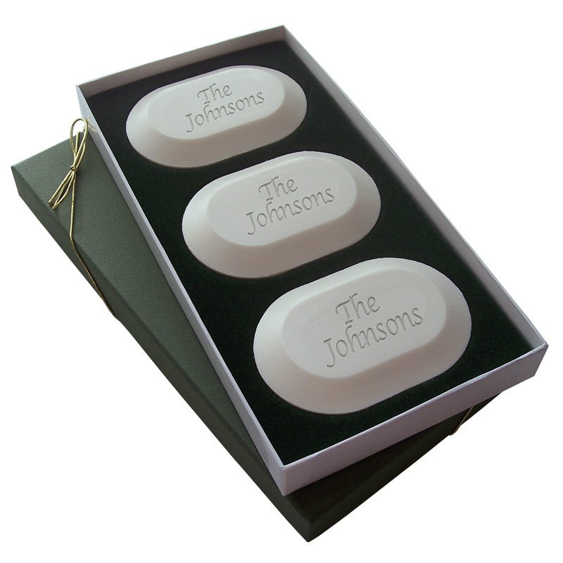 original luxury soaps trio with name