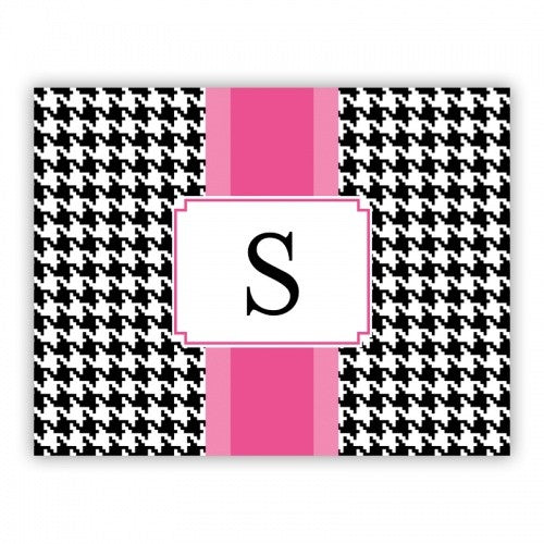 Alex Houndstooth Black Small Lucite Tray Insert