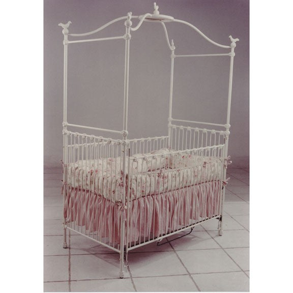 canopy crib with birds 41180