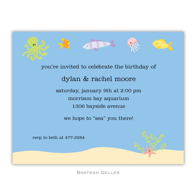 boatman geller ocean small flat notecard