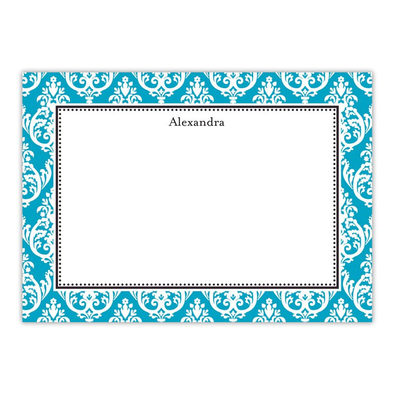 boatman geller madison teal large flat notecard