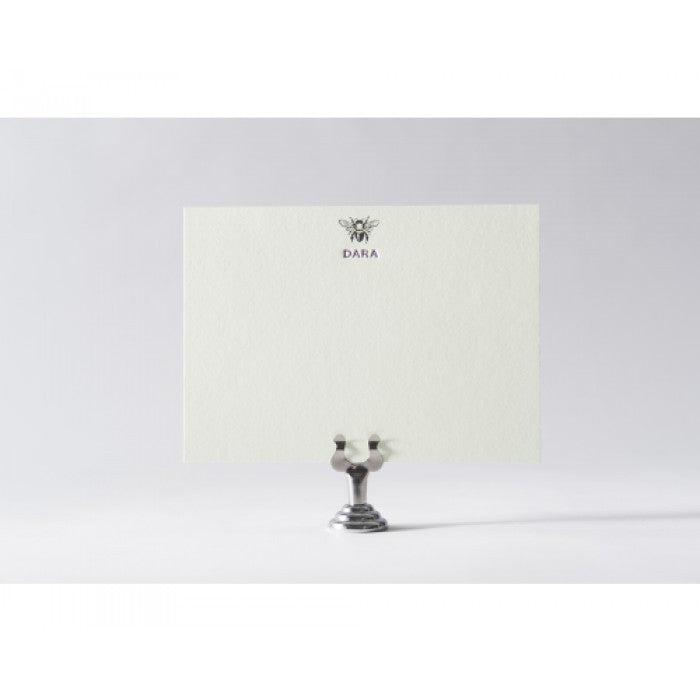 chevron bee note cards