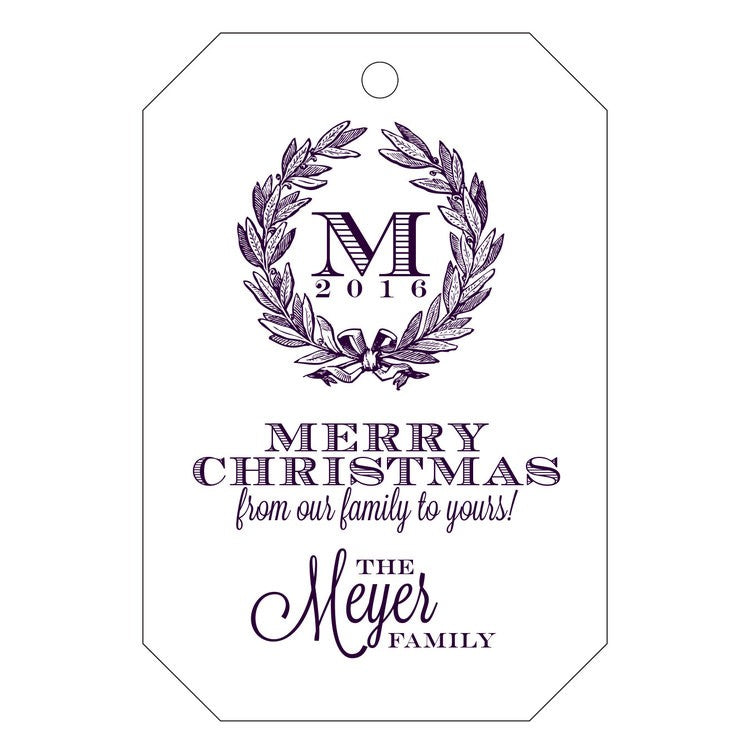 haute papier letterpress gift tag t58