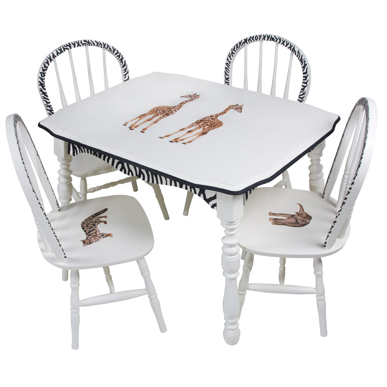 Vintage Play Table and Chair Set - Safari