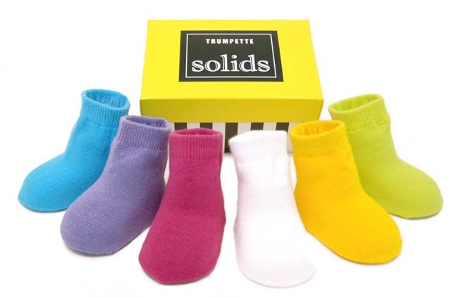 girls solid sock set
