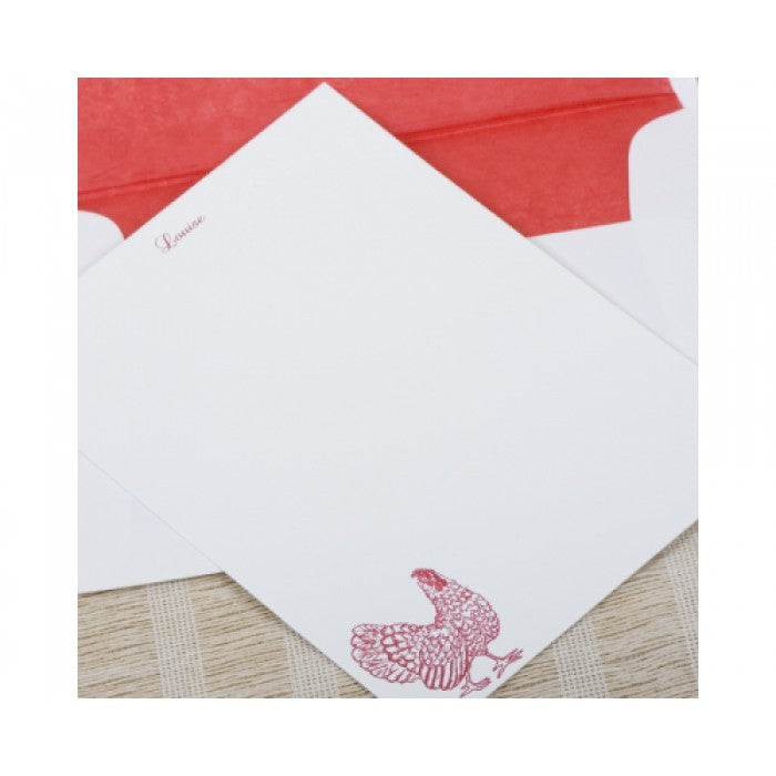 rooster social stationery