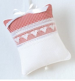 Tailored Custom Crib Ensemble - Red Checker