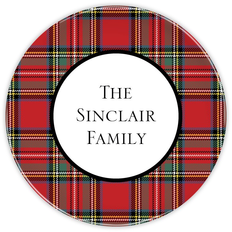 Tartan Plaid Plate