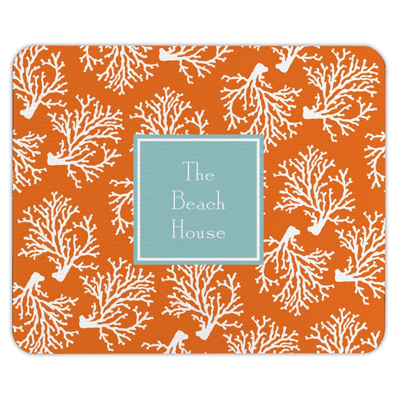 boatman geller coral repeat mouse pad