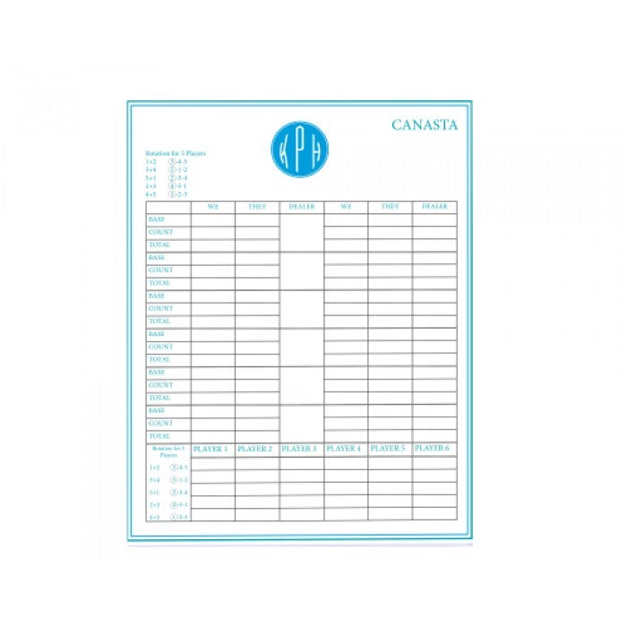 monogram canasta blue