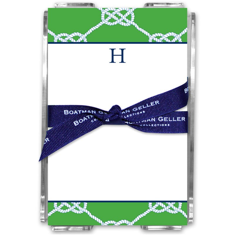 boatman geller nautical knot kelly acrylic note sheets