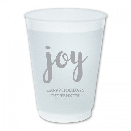 Joy Script Round Cups