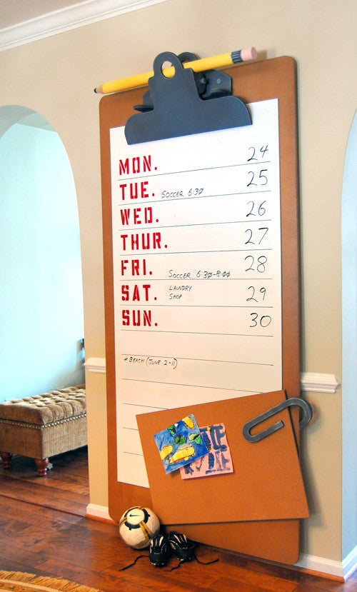 family calendar custom built wall board (please call for pricing)