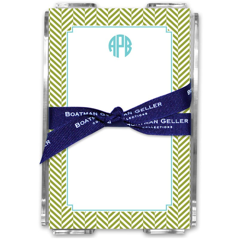boatman geller herringbone jungle note sheets in acrylic note sheets
