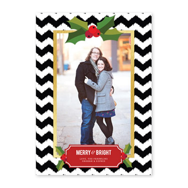 boatman geller holly chevron black photocard