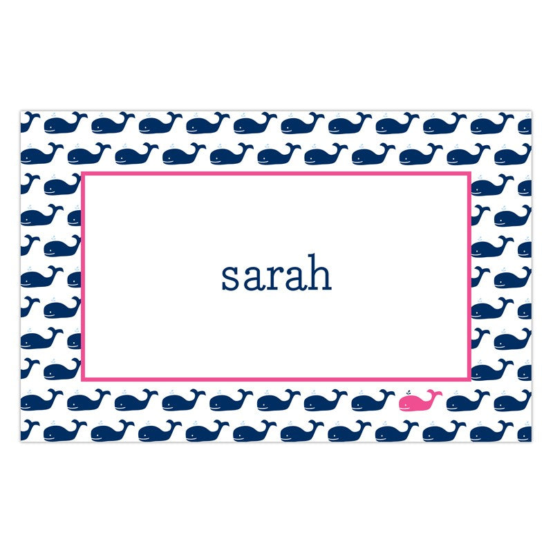 boatman geller whale repeat navy disposable placemats