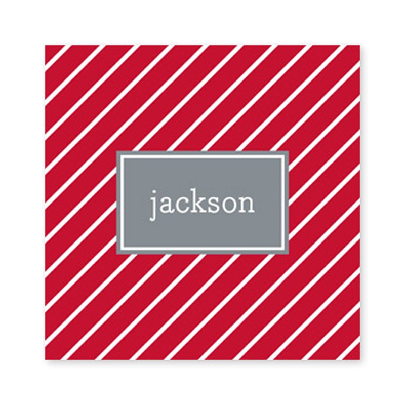 kent stripe cherry square paper coaster set of 50