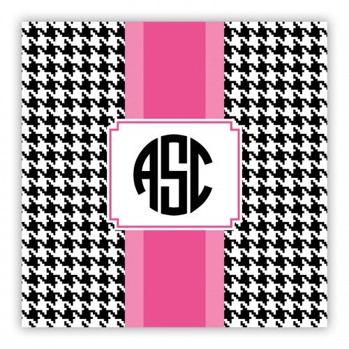 Alex Houndstooth Black Square Lucite Tray Insert