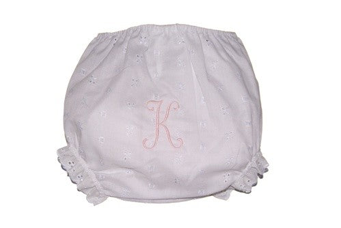 personalized eyelet bloomer