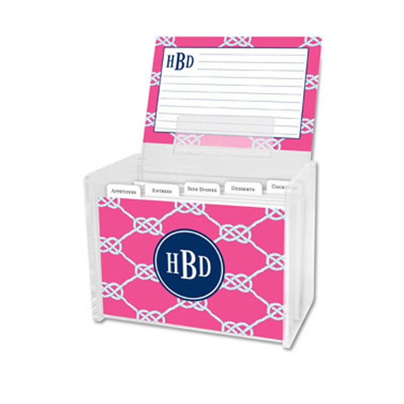 boatman geller zebra gray recipe box
