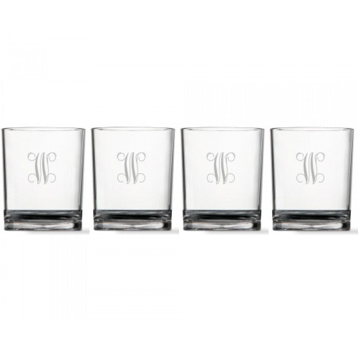 classic old fashioned acrylic glasses