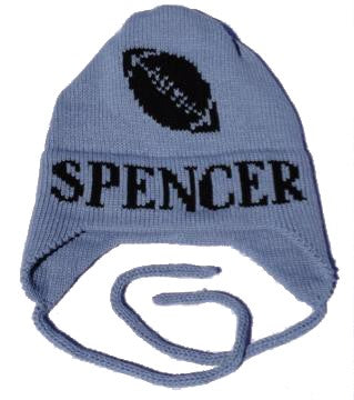 personalized football hat with earflaps