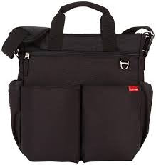 skip hop duo diaper bag - black