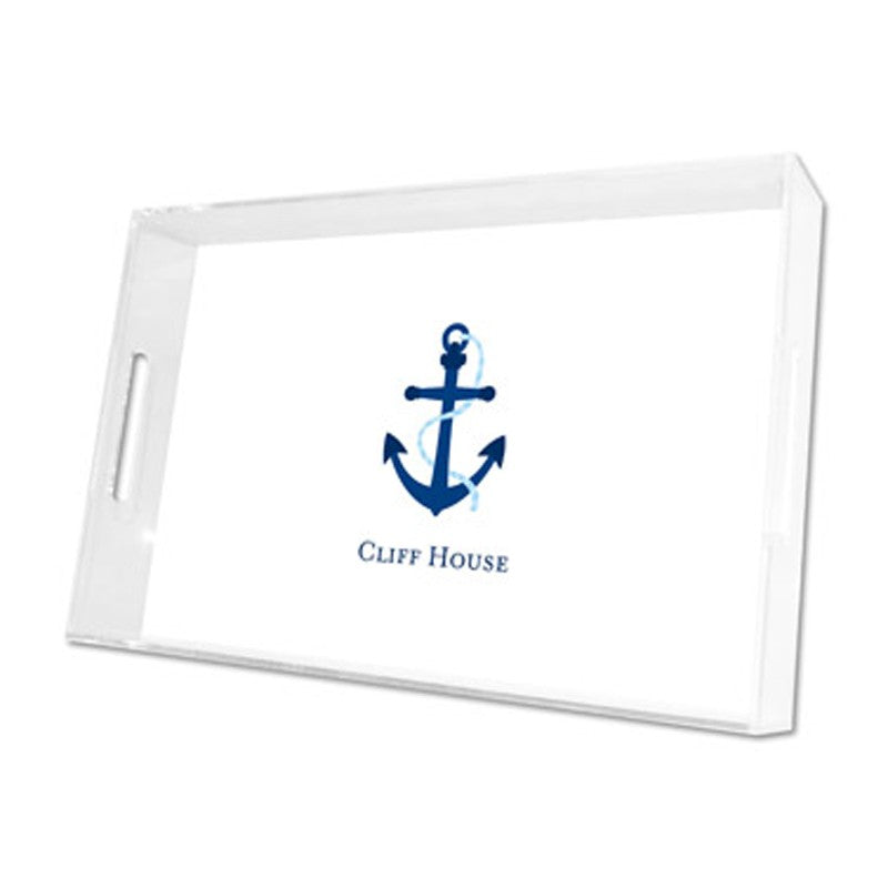 icon anchor lucite tray - large