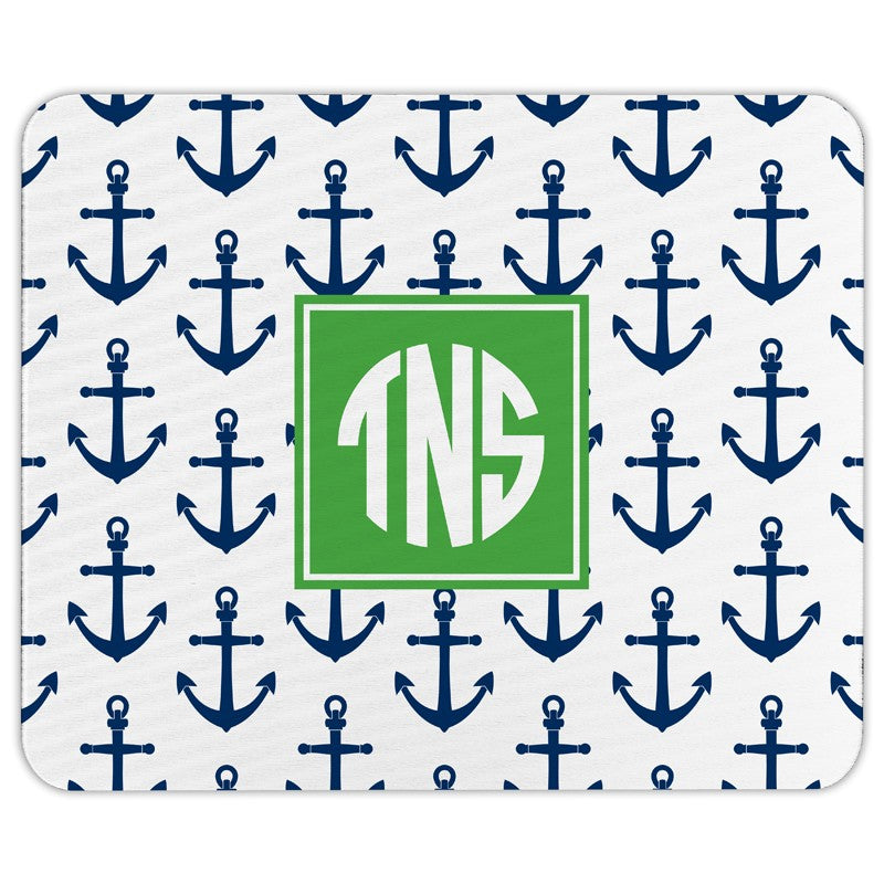 boatman geller anchors navy mouse pad