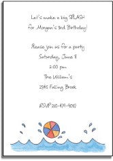 personalized invitations make a splash