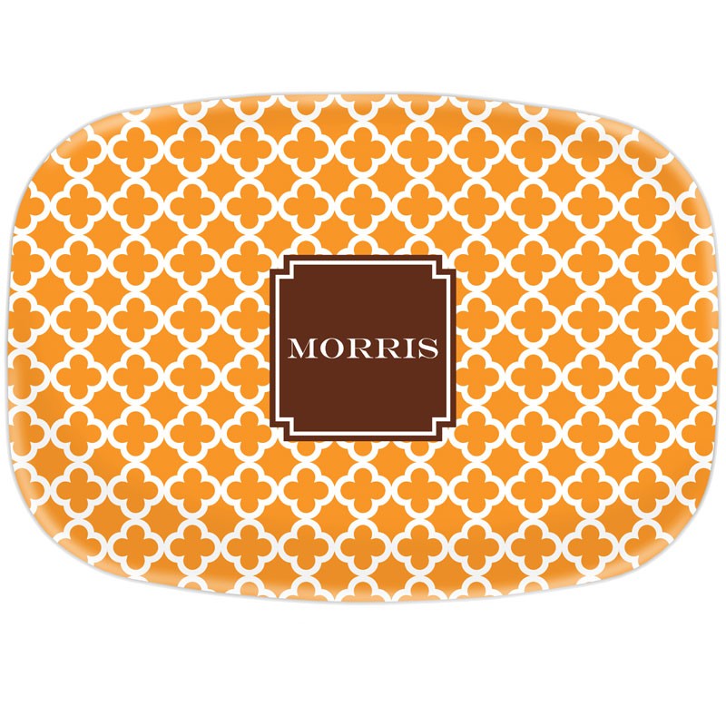 boatman geller bristol tile tangerine platters