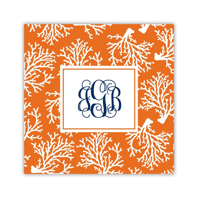 coral repeat coaster square paper coaster set of 50