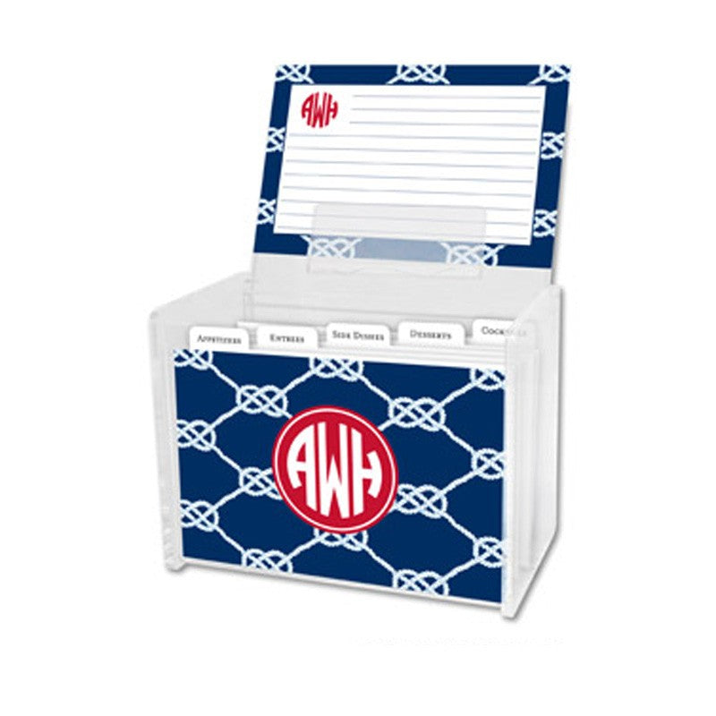boatman geller zebra gray recipe box