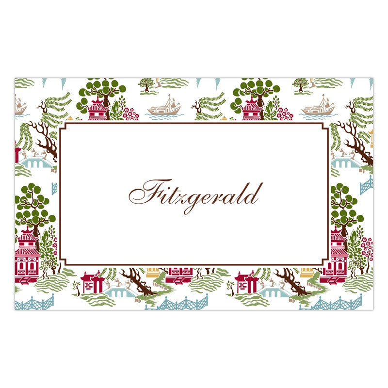 boatman geller chinoiserie autumn disposable placemats