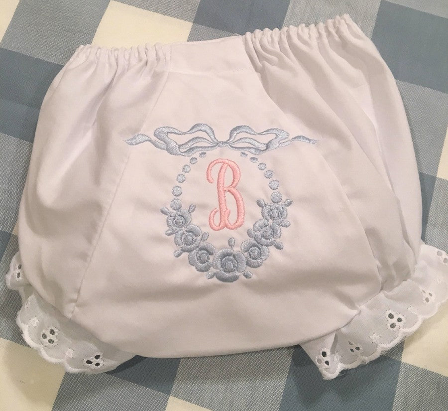 baby bluebell floral heirloom bloomers