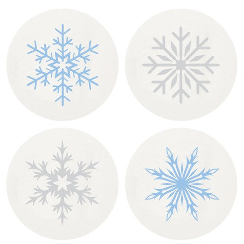 Letterpressed Snowflake Coasters