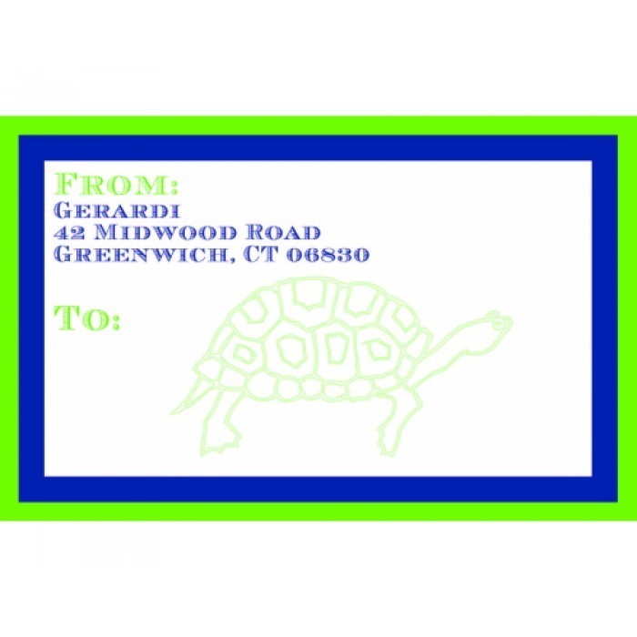 turtle mailing stickers