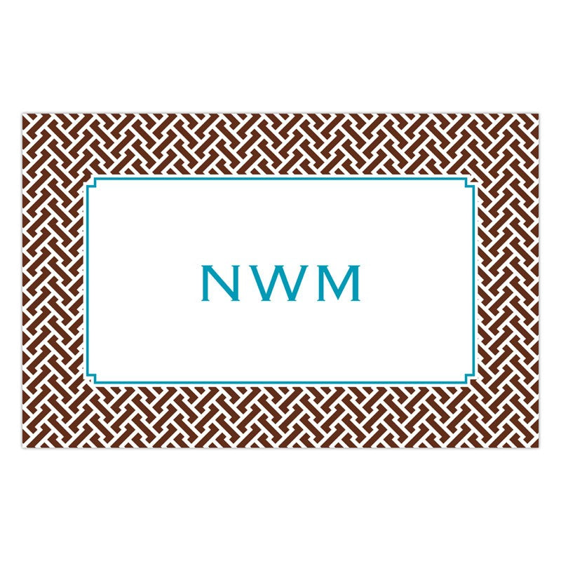 boatman geller stella chocolate placemat