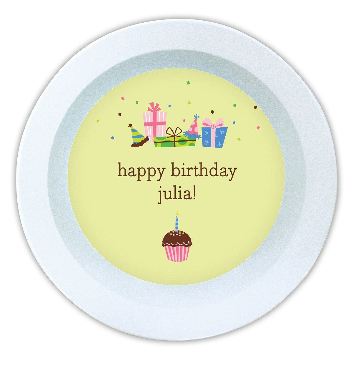 boatman geller birthday lime melamine bowl