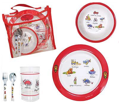 transportation lunch set by baby cie