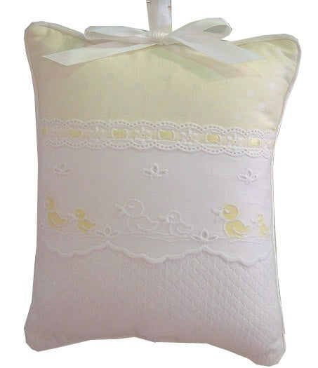 embroidered ducks crib bedding by blauen