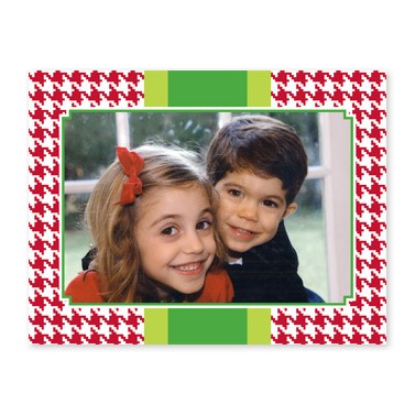 boatman geller alex houndstooth red photocard
