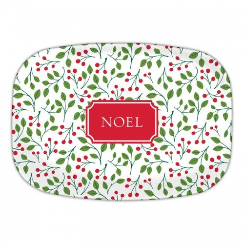 Christmas Berries Red Platters