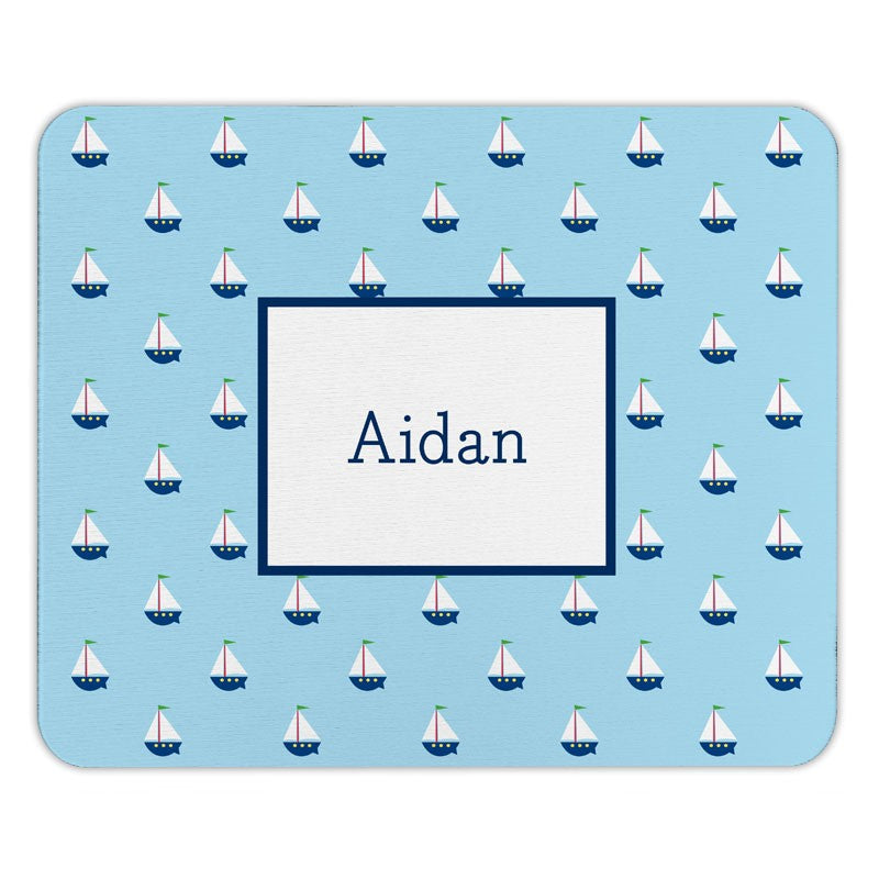 boatman geller little sailboat mouse pad