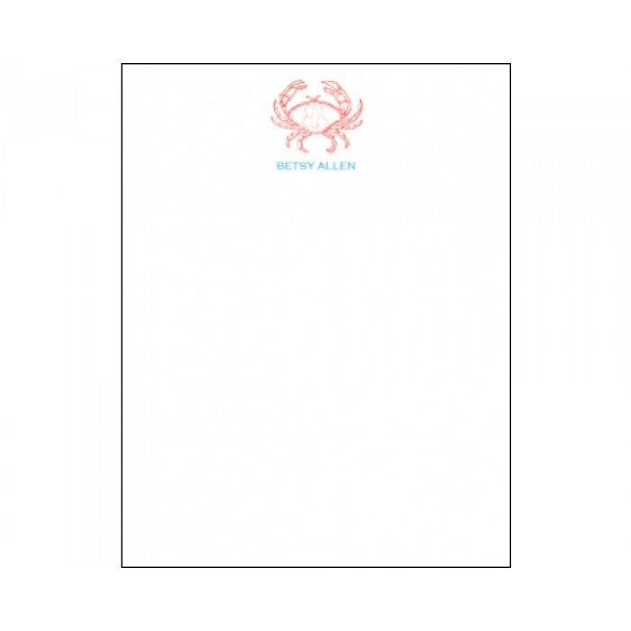 crab social stationery