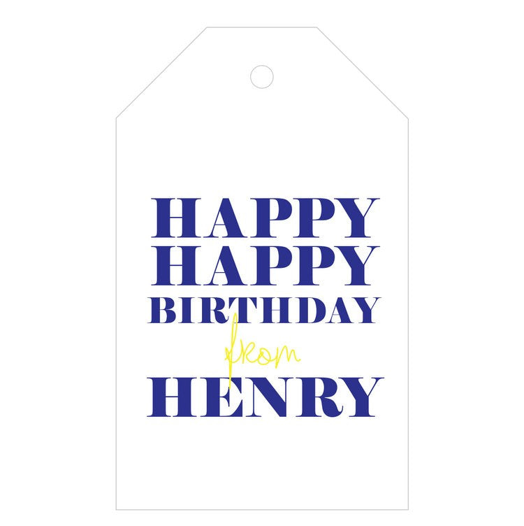 haute papier letterpress gift tag t12