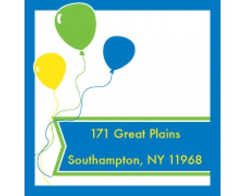 blue balloon stickers