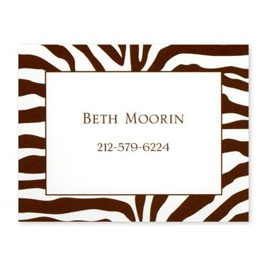 boatman geller zebra brown calling card