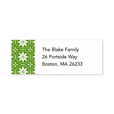 boatman geller medallion green address labels