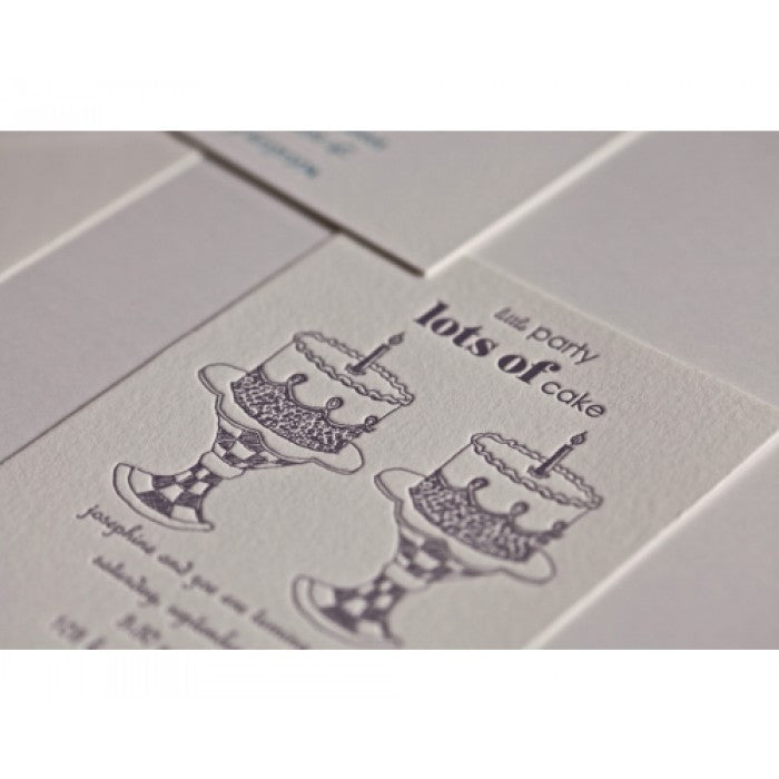 kid's parties invitations - cake twin as nice